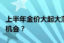 上半年金价大起大落，如何把握下半年的投资机会？