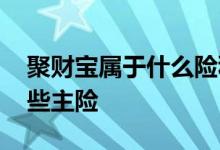 聚财宝属于什么险种 平安聚财宝不能搭配哪些主险
