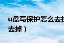 u盘写保护怎么去掉写保护（u盘写保护怎么去掉）