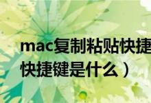 mac复制粘贴快捷键设置（Mac的复制粘贴快捷键是什么）