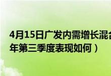 4月15日广发内需增长混合A近两年来表现如何（基金2021年第三季度表现如何）