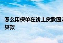 怎么用保单在线上贷款固定电话怎么填写 怎么用保单在线上贷款