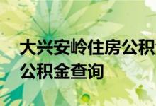 大兴安岭住房公积金查询 大兴安岭个人住房公积金查询