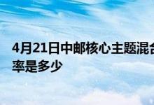 4月21日中邮核心主题混合累计净值为2.8620元基金基本费率是多少