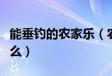 能垂钓的农家乐（农家乐垂钓的注意事项有什么）