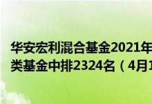 华安宏利混合基金2021年第三季度表现如何（近一周来在同类基金中排2324名（4月18日））