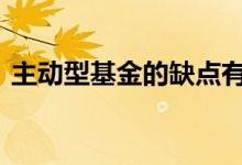 主动型基金的缺点有哪些 主动型基金优缺点