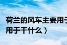 荷兰的风车主要用于什么呢（荷兰的风车主要用于干什么）