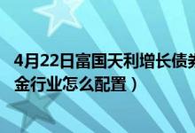 4月22日富国天利增长债券基金赚钱吗（2022年第一季度基金行业怎么配置）
