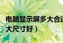 电脑显示屏多大合适不伤眼睛（电脑显示屏多大尺寸好）