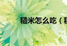 糙米怎么吃（糙米怎么吃比较好）