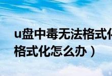 u盘中毒无法格式化怎么解决（u盘中毒无法格式化怎么办）