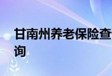 甘南州养老保险查询 甘南州个人养老保险查询