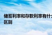 储蓄利率和存款利率有什么区别 储蓄存款利率和利息有什么区别