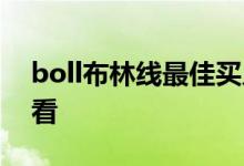 boll布林线最佳买入点确定 boll布林线怎么看