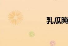 乳瓜腌制（乳瓜）