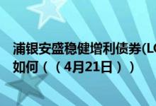 浦银安盛稳健增利债券(LOF)A近6月来在同类基金排名变化如何（（4月21日））