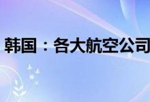 韩国：各大航空公司7月起增加国际航班规模