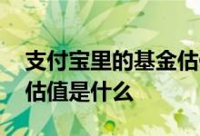 支付宝里的基金估值在哪看 支付宝里的基金估值是什么