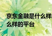 京东金融是什么样的一个平台 京东金融是什么样的平台
