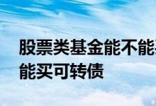 股票类基金能不能买可转债 股票类基金能不能买可转债