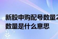 新股申购配号数量2是什么意思 新股申购配号数量是什么意思