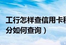 工行怎样查信用卡积分（大新银行信用卡的积分如何查询）
