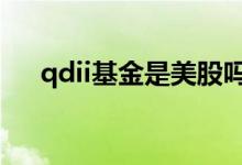 qdii基金是美股吗 qdii基金是美元买吗