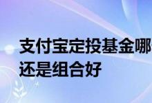 支付宝定投基金哪个好 支付宝基金是定投好还是组合好