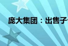 庞大集团：出售子公司股权用于抵偿债务
