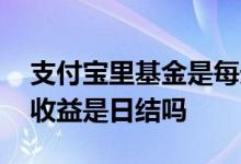 支付宝里基金是每天收益吗 支付宝里的基金收益是日结吗