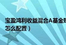 宝盈鸿利收益混合A基金赚钱吗（2021年第四季度基金行业怎么配置）