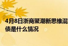 4月8日浙商聚潮新思维混合一年来收益6.56%该基金分红负债是什么情况
