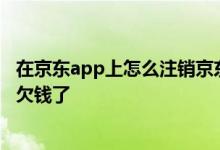 在京东app上怎么注销京东白条 京东白条注销是不是就是不欠钱了