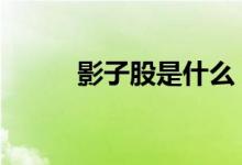 影子股是什么 影子股是什么意思