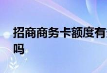 招商商务卡额度有多少 招商商务卡额度共享吗