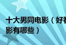 十大男同电影（好看的男同志电影推荐男男电影有哪些）