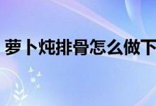萝卜炖排骨怎么做下饭（萝卜炖排骨怎么做）