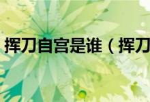 挥刀自宫是谁（挥刀自宫的真正意思是什么）