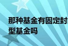 那种基金有固定封闭期 有封闭期一定是封闭型基金吗