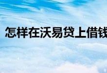 怎样在沃易贷上借钱 沃易贷借钱容易通过吗