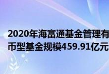 2020年海富通基金管理有限公司基金总规模1197.94亿元货币型基金规模459.91亿元