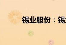 锡业股份：锡业分公司停产检修