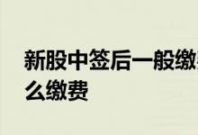 新股中签后一般缴费多少钱 新股中签后该怎么缴费