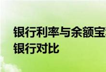 银行利率与余额宝利率相比较 余额宝利率和银行对比