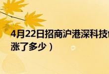 4月22日招商沪港深科技创新混合A基金怎么样（一个月来涨了多少）