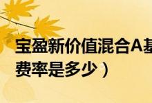 宝盈新价值混合A基金买的人多吗（基金基本费率是多少）
