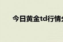 今日黄金td行情分析 2022年6月23日