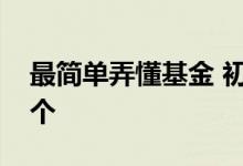 最简单弄懂基金 初学者是玩多个基金还是一个