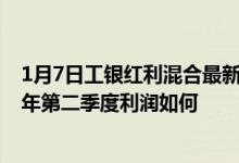 1月7日工银红利混合最新单位净值为1.3441元该基金2021年第二季度利润如何